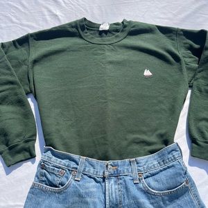 Hunter Green Cape May Crewneck